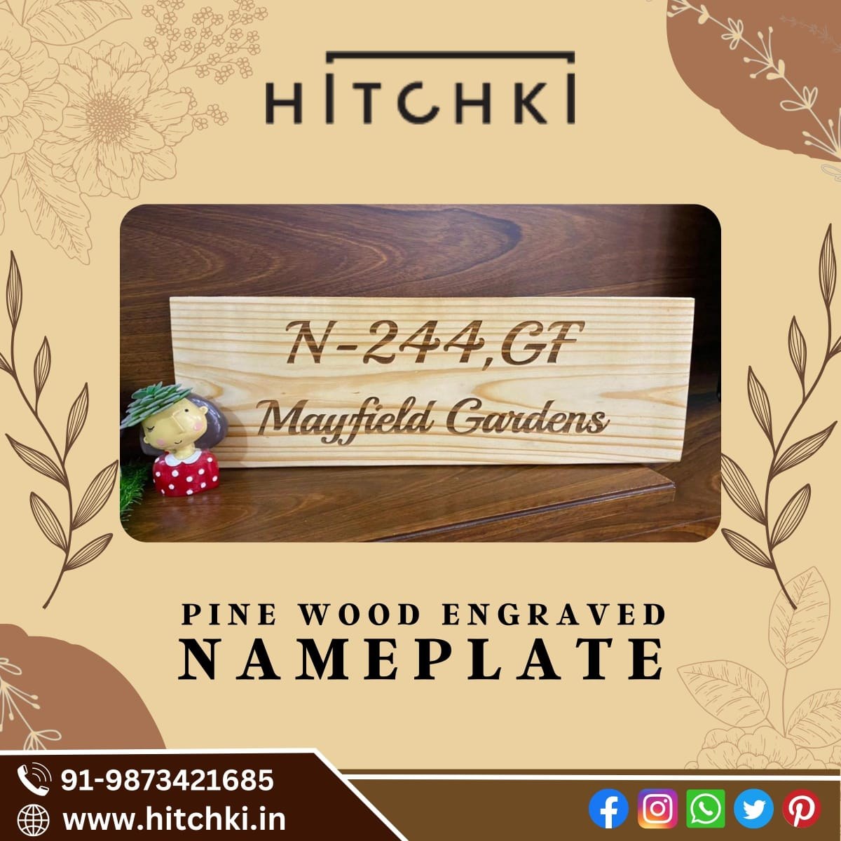 hitchkidotin's tweet photo. Looking for a way to add a touch of elegance to your home with a Wooden Nameplate? Look no further than the Pine Wood Home Nameplate, engraved in style! From Hitchki at the most affordable prices and best quality. #homenameplate #nameplate

https://t.co/YG1aLogYQN https://t.co/zGPMkuSCpN