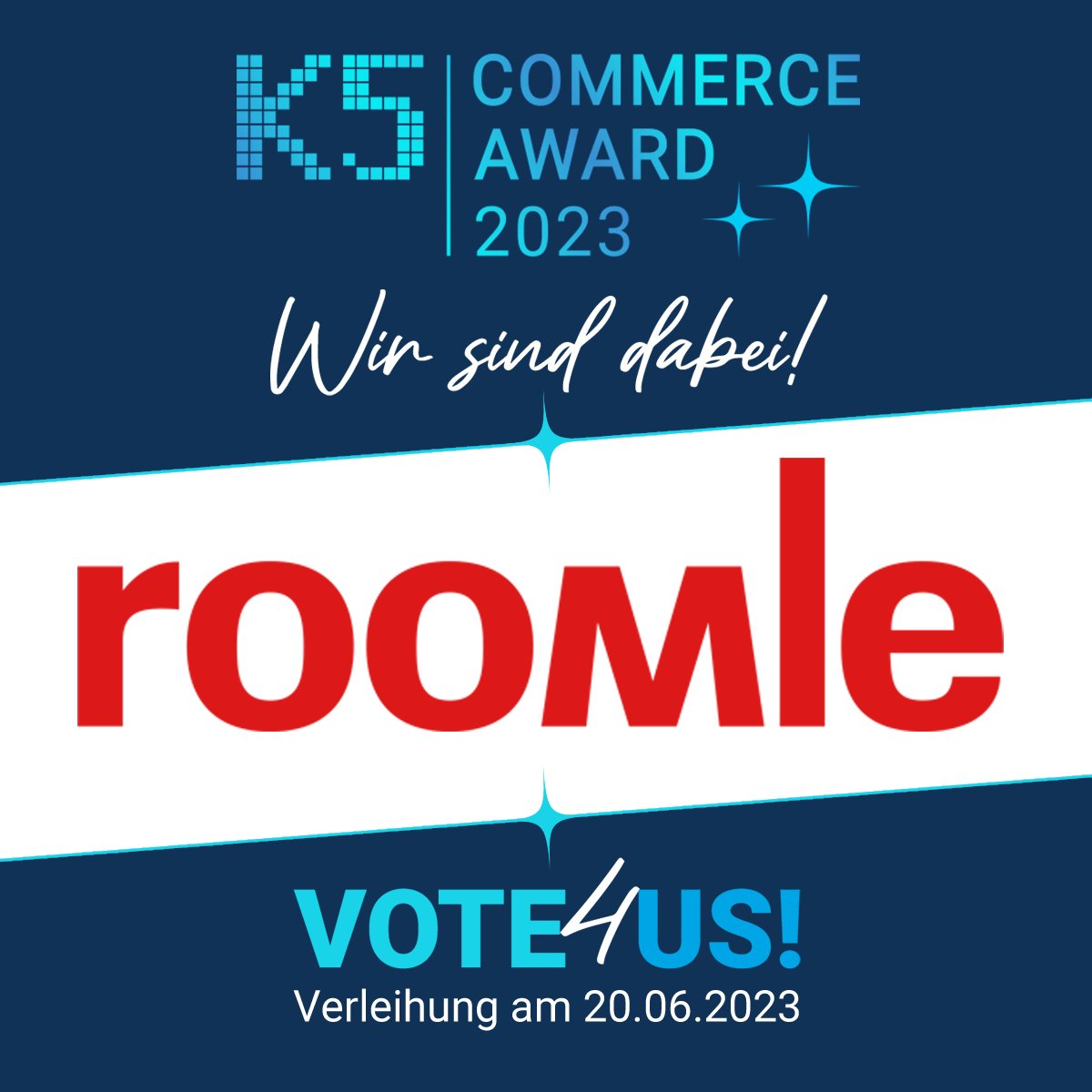 🗳️Calling all Roomle supporters! 📢Vote for us in the "Personalization" category for the most popular e-commerce solution. 🏆Voting ends 17.05. Let's win this together! 👉hubs.li/Q01MF4h80 #K5 #ecommerce #vote #Roomle