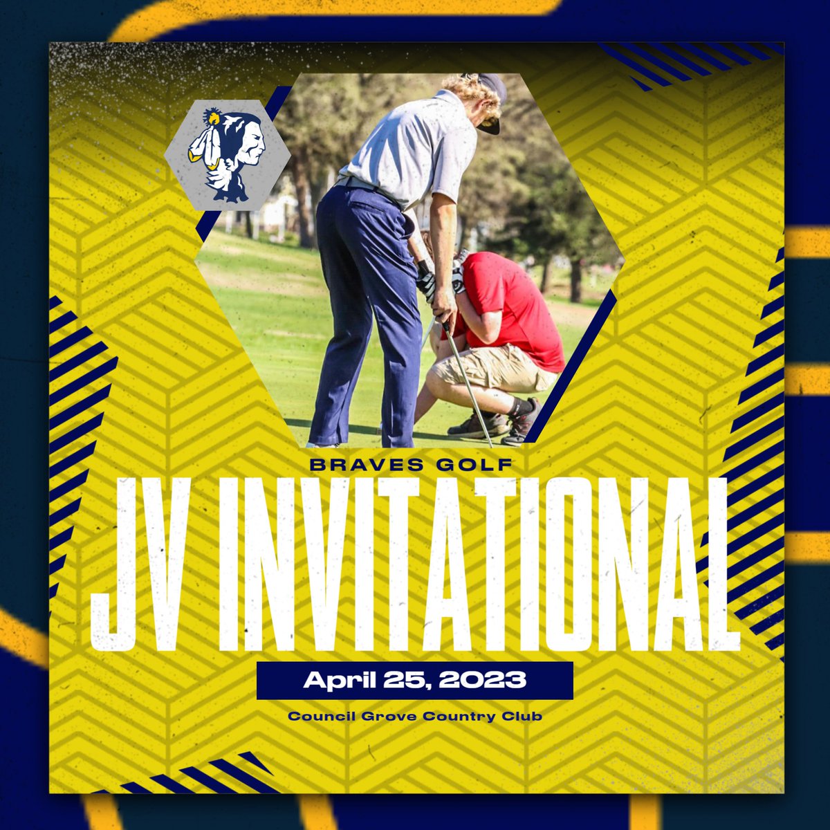 Good luck to the JV Golf team as they host the Council Grove JV Golf Invitational today. GO BRAVES!