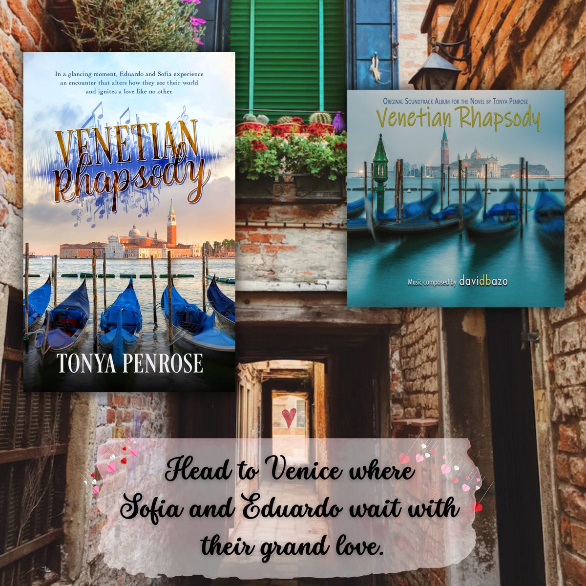 🖋🌹Tonya Penrose (pen name)🌹✒️ (@tonyawrites) on Twitter photo Discover smiles and sighs in words and music.
💙📘🎶💙📘🎶💙📘🎶💙📘🎶
VENETIAN RHAPSODY
Pre-order book by: Tonya Penrose
relinks.me/1509248943
💙
Pre-order album by: David Bazo
davidbazo.bandcamp.com
<a href="/DavidBazo/">David Bazo</a> #VenetianRhapsody Discover smiles and sighs in words and music.
💙📘🎶💙📘🎶💙📘🎶💙📘🎶
VENETIAN RHAPSODY
Pre-order book by: Tonya Penrose
relinks.me/1509248943
💙
Pre-order album by: David Bazo
davidbazo.bandcamp.com
<a href="/DavidBazo/">David Bazo</a> #VenetianRhapsody
