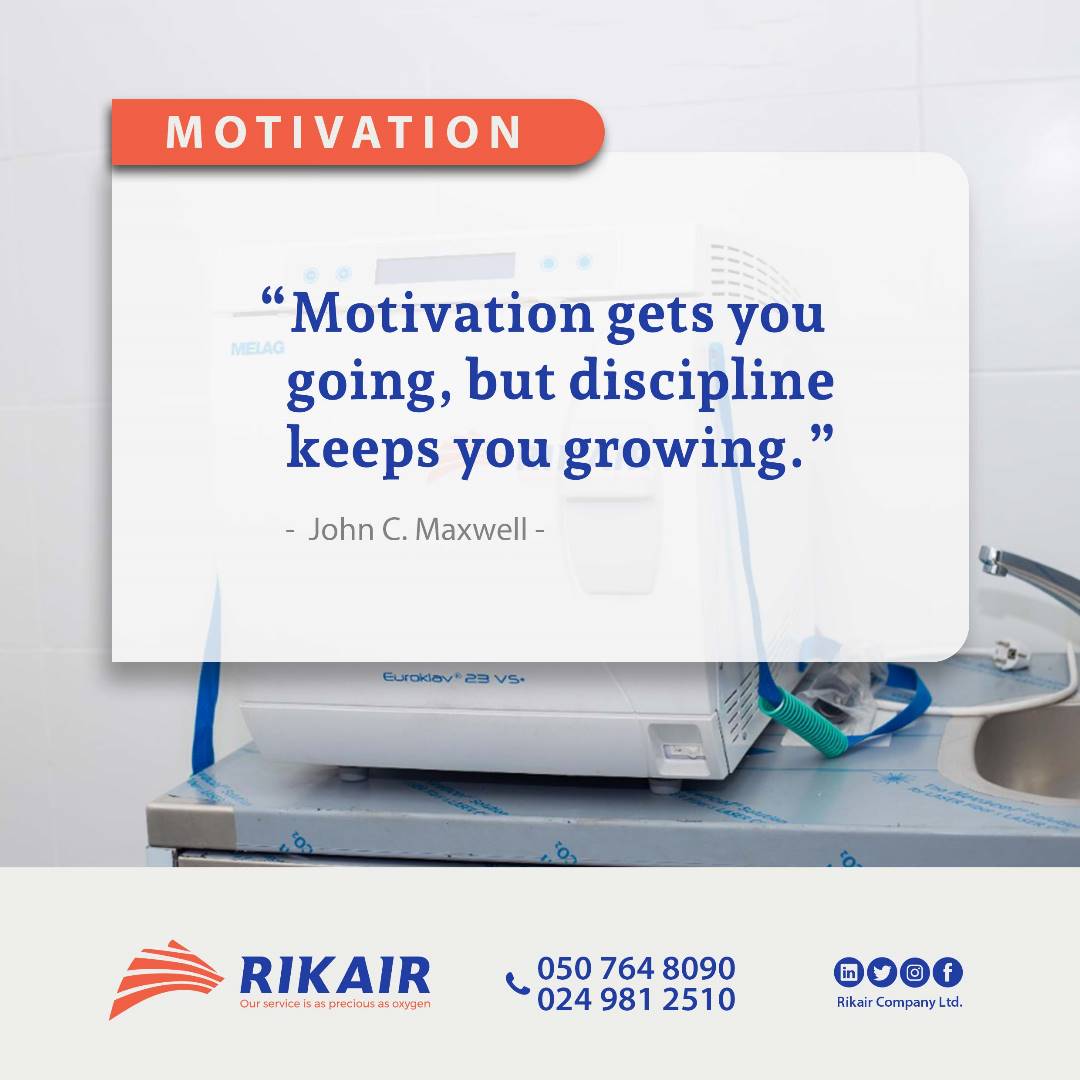 Motivation gets you going, but discipline keeps you growing.
#weeklymotivation 
#discipline
#Rikair