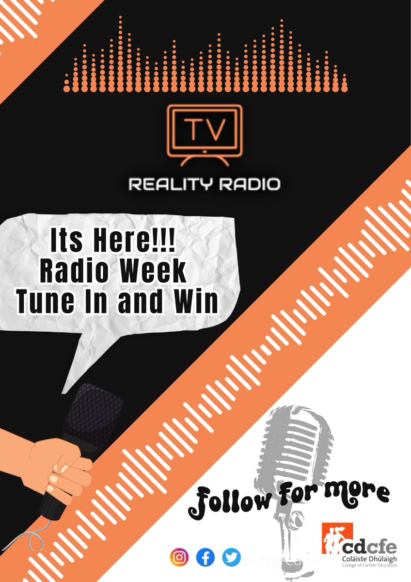 dhulaigh's tweet photo. Today at 1pm kicks off Dhúlaigh Radio Week 2023!

Tune in online at https://t.co/RMHXoOFvNt or listen on 90.3FM @nearfm

'Reality Radio with Steve &amp; Ellie' followed by 'Up to Date with Michaelia &amp; Rachael'

#Goodluck #ChooseRadio #Student #ThisisFet https://t.co/1zhRICNkNw
