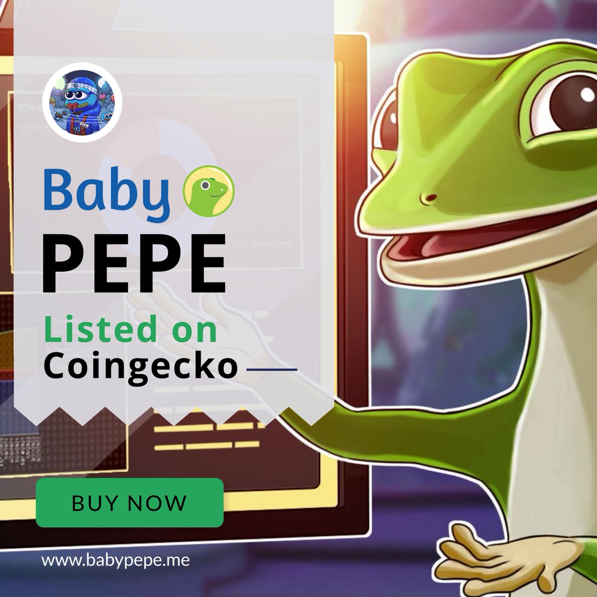 Excelent news for the Baby Pepe community! We're thrilled to announce that we are now officially listed on Coingecko. #BabyPepe #CryptoCommunity #CoinGecko 
🚀🐸

coingecko.com/en/coins/baby-…