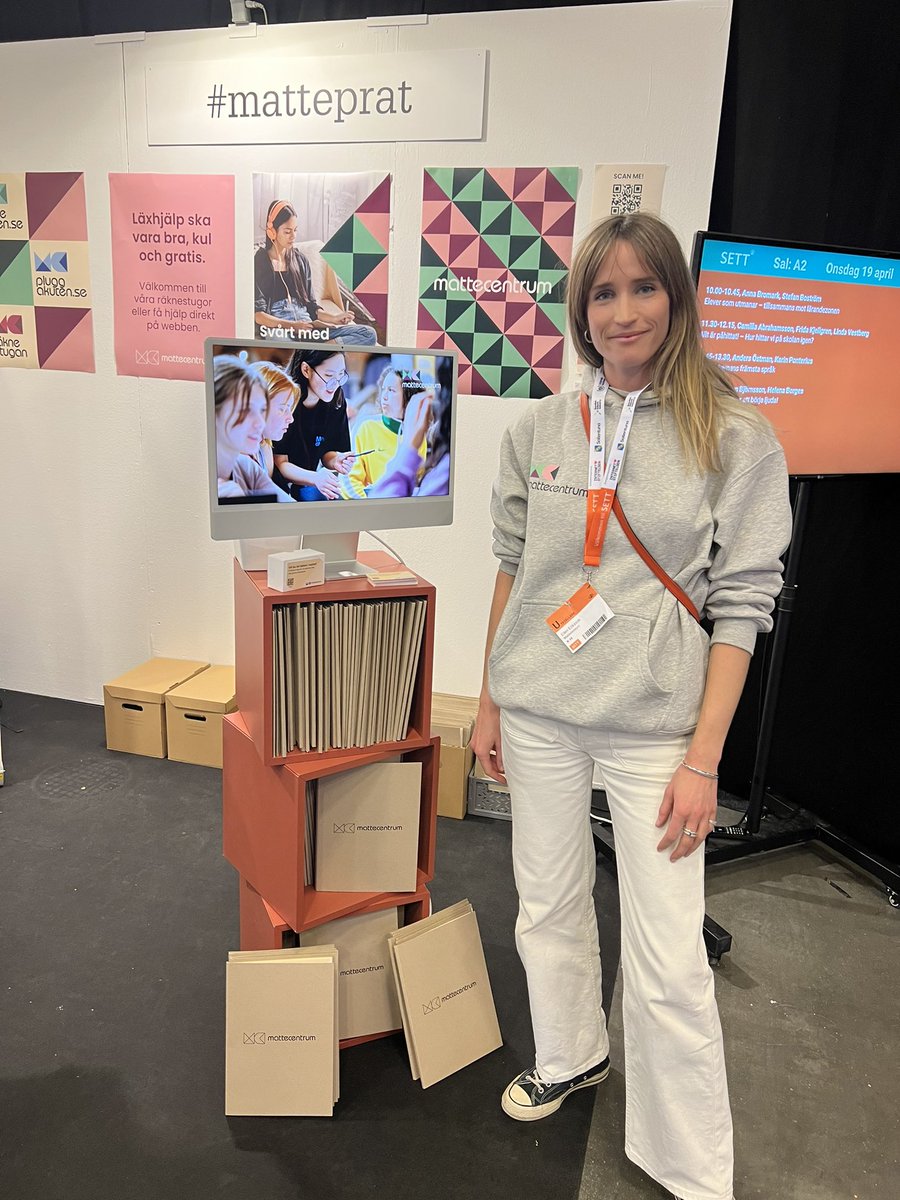 Smälter intrycken efter förra veckans @SETT - tack för alla givande samtal, kul att se att så många använder Mattecentrums verktyg i sin utbildning, det ger oss kraft att fortsätta utvecklas!