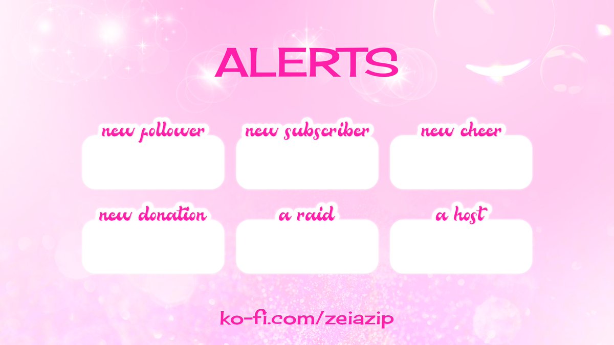 zeiadoodle's tweet photo. i uploaded a new FREE twitch package on ko-fi!!!

💗 pink y2k themed
💗 5 screens, 6 alerts, 8 panels, 
💗 available on https://t.co/J6Wki32Pfw

retweets are appreciated!! 🥰🥹

#TwitchAssets #TwitchOverlay #TwitchStreamer https://t.co/QjLgyyTOJG