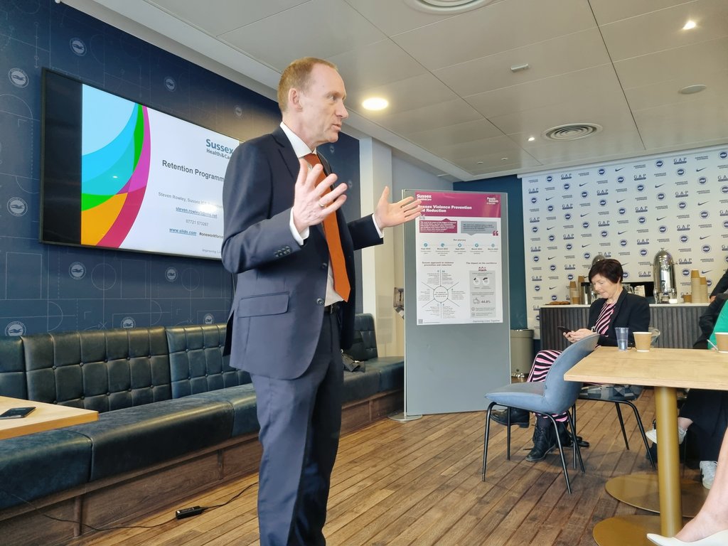 Fantastic presentations and engaging conversations from the Sussex Workforce Bureau covering digital staff passports, collaborative bank,  retention, violence prevention and reduction, to name a few. #SussexPeopleSummit
<a href="/JeanetteW21/">Jeanette Williams-RN</a> <a href="/Alisonsmith_99/">Alison</a> <a href="/Louise_Patmore/">louise patmore</a> <a href="/Rowley3Steven/">Steven Rowley</a>