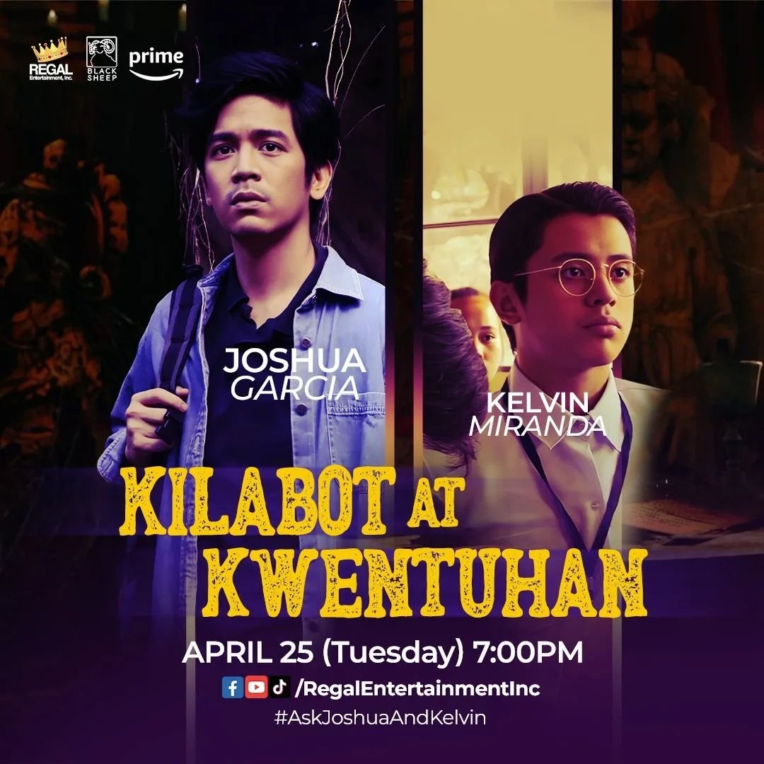 G ka ba sa nakakaKILABOT na KWENTUHAN mamayang 7PM?🕯️

 Samahan kami ni Joshua Garcia LIVE sa Regal Entertainment Facebook page and YouTube Channel para ilantad ang mga sikreto ng San Sinukob! 👀📖🕯️