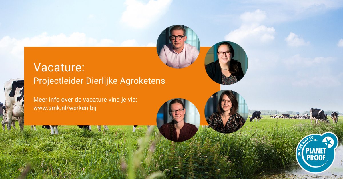 SMK_Keurmerken's tweet photo. Kom jij ons team versterken? Wij zoeken een nieuwe collega binnen het team dierlijk. 🐄

In deze functie werk je met je collega's naar een duurzamere dierlijke keten toe, met het keurmerk On the way to PlanetProof. 🌍

Lees hier meer: https://t.co/U07VF3cMt8 https://t.co/rd3dNmUwTV