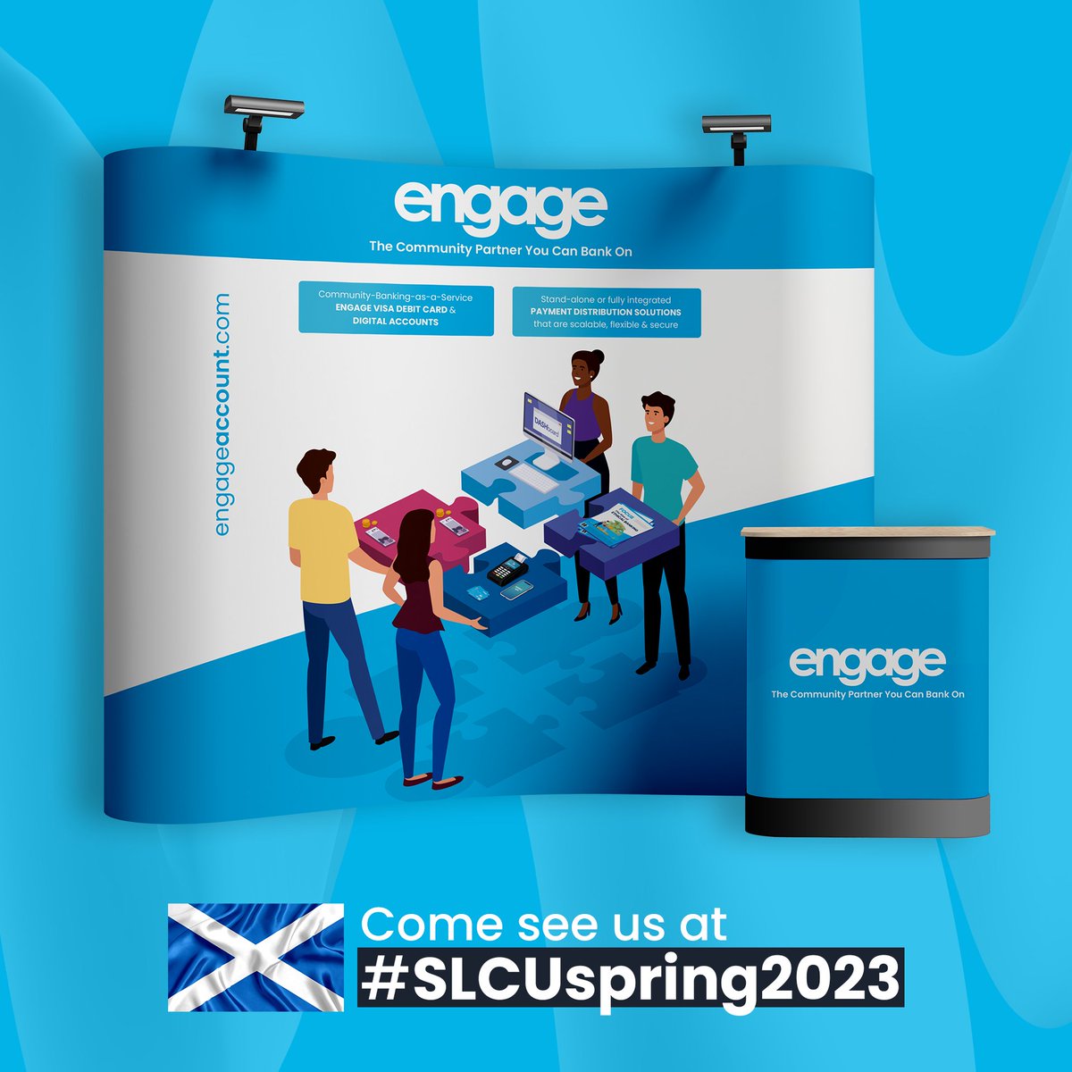 EngageBanking's tweet photo. 👋 We will be at #SLCUspring2023!

The Engage team are excited to be exhibiting at this years' event hosted by @ScottishLeague.

📅 Friday 28th - Sunday 30th April

It promises to be another terrific conference in which Engage would love to speak new and existing partners! https://t.co/zqsqyWpAMq