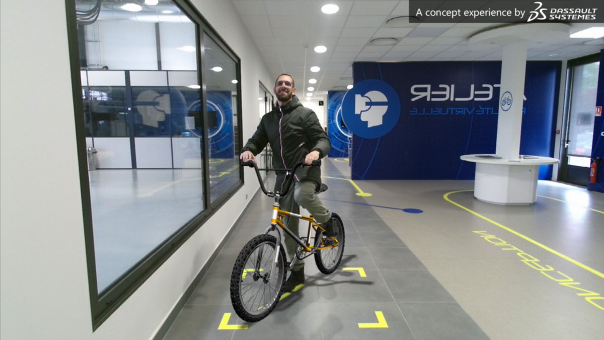 bikEpic3DS's tweet photo. I tried a bike in #AugmentedReality during the experiential track at #CampusFab. Come and try this #3DCustomization #3DEXPERIENCE and learn how #IndustrieDuFutur bridges experience and on-demand manufacturing. A #ConceptExperience by @3DSfrance's #3DEXPERIENCELab https://t.co/A6HmFu6YFW