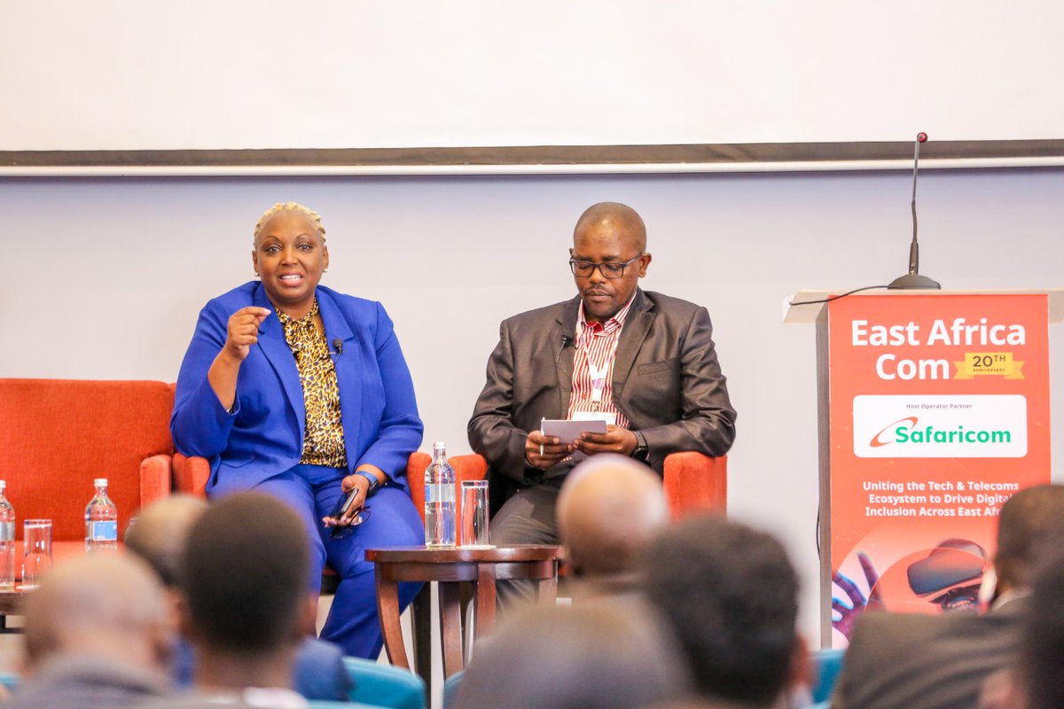 SafaricomPLC's tweet photo. “We are using resources much more efficiently so that waste is eliminated, pricing to come down and making 5G much more affordable to all of us,” Chief EBU, Cynthia Kropac #EACom https://t.co/QdytyBwLpD