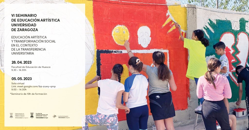 El viernes 28 de abril arranca el VI Seminario de educación artística de <a href="/unizar/">Universidad Zaragoza</a> en <a href="/HuescaFCHE/">Magisterio Huesca</a> y @FacultadEducaUZ
Qué buena pinta 🎨 El programa:
eu.docworkspace.com/d/sIKfP-Ig0sc2…