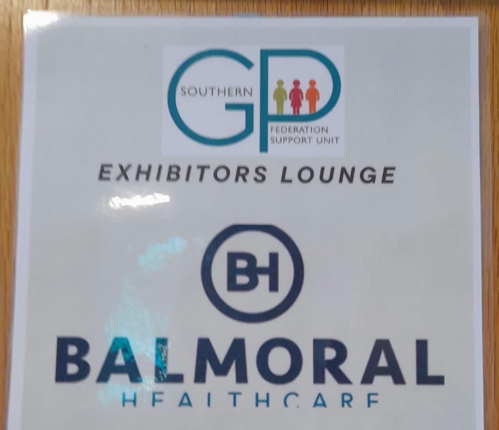BalmoralHealth's tweet photo. Our #TeamBalmoral Nurse Manager Sharon and Head of Operations Ciara are delighted to be attending the @southern_fsu Conference today! 💙
#PMCON23
#conference #balmoralhealthcare #southerngpfederationsupportunit #balmoral https://t.co/tjI3VYqk6j