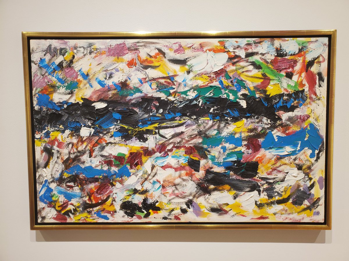 painters_eleven's tweet photo. #JohnMeredith was the brother of #WilliamRonald. They both dropped their family name, Smith. The two had a tumultuous relationship.
This is Meredith's "Untitled #3" currently on display in @cuttsgallery's exhibition "John Meredith: An Overview". https://t.co/52Us9i9kCk