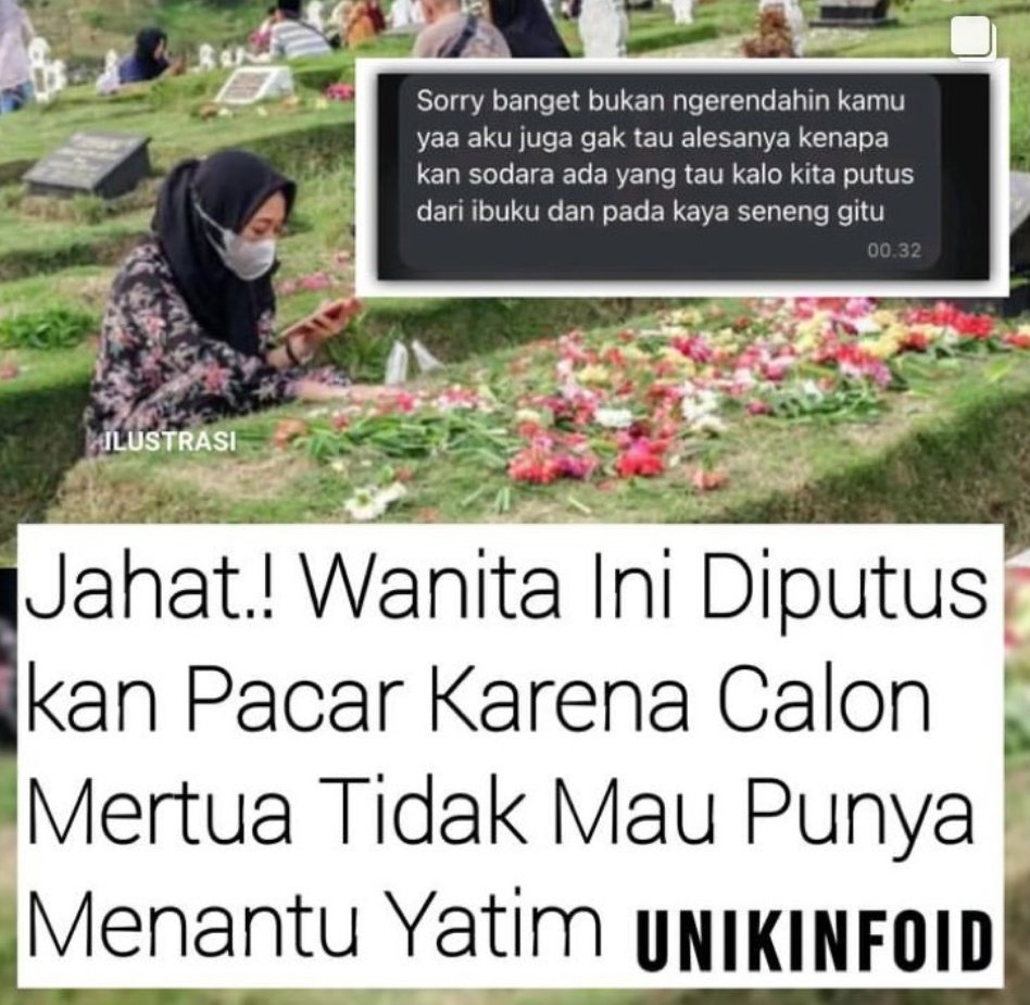 Ampun banget.. sesepele itu kah menyepelekan sesama manusia. Padahal umur cuma deretan angka dan gak ada yg tau di angka berapa kita berhenti bernafas. Gak ada yg mau juga ngejalani kehidupan sebagai yatim piatu karena itu bukan pilihan.