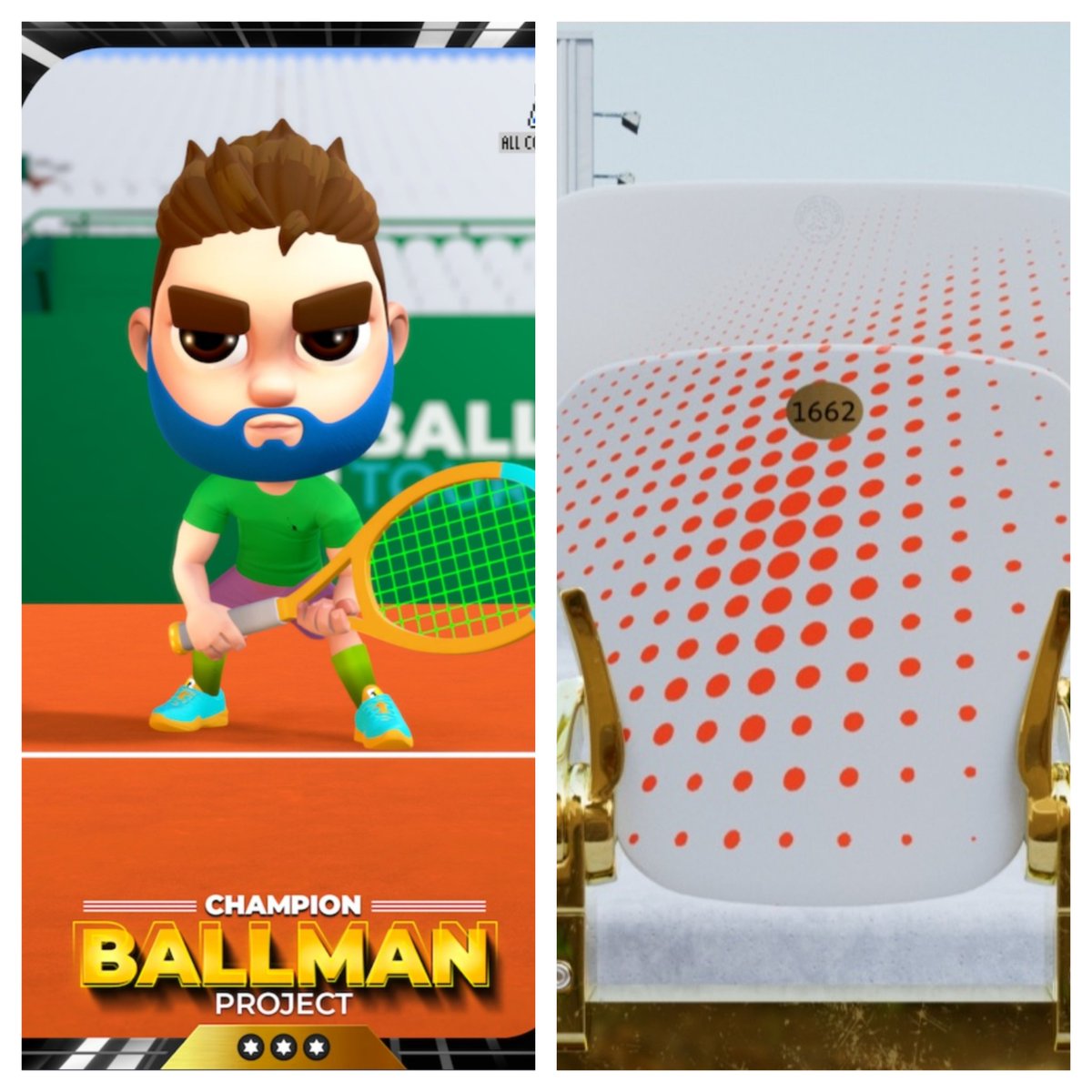 OffStringer's tweet photo. Shall I play #RGweb3 with my #OSTeam #ballman or just have a seat and enjoy the watch at @rolandgarros ? #ballmantour #TrustTheProcess @ballmanproject #NFT #tennis #ballmanproject #tennisgame https://t.co/1idjqNC7XC