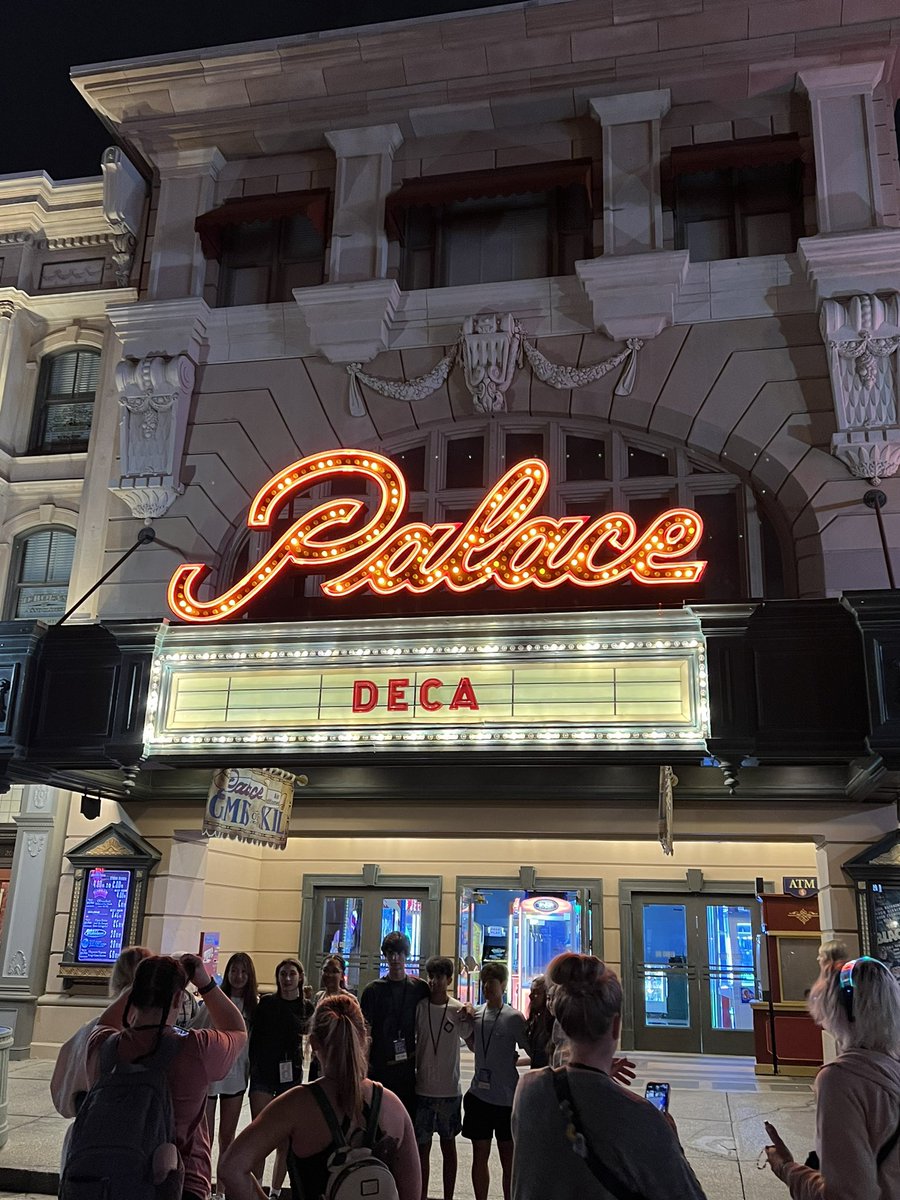 UshsDeca's tweet photo. Finished up prelims, pool, seafood, and Universal Studios. Very fun and busy day yesterday. Now this morning we are off to Achievement Awards to find out who all advances to finals! https://t.co/7Pc8CVf8AY