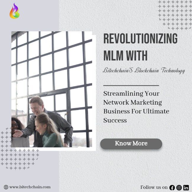 bitechchain's tweet photo. Revolutionize your MLM business with Bitechchain's blockchain-based platform. Streamline processes, enhance experiences, and boost profits with transparency, security, and accountability. Ready to level up? Try Bitechchain today!
Visit: https://t.co/89VxlnouS7.

#MLM #Blockchain https://t.co/LqteIYjDSw