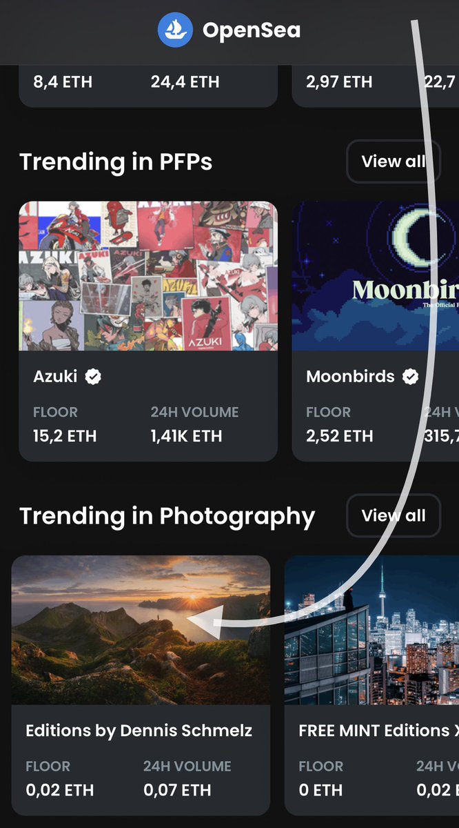 Trending on <a href="/opensea/">OpenSea</a> again 🤩
#probablynothing #photograghy