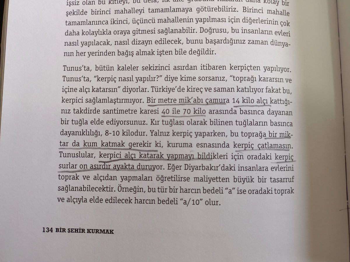 cihad_meric's tweet photo. Arif Mimar Turgut Cansever #alker oranını veriyor.
1 m3 toprağa 14 kilogram alçı, ayrıca çatlamayı önlemek için bir miktar kum katılmasını tavsiye ediyor.
Yeni kümesi bu oranlarla deneyebilirim.
#alker
#alçı
#kerpiç
Tunus surlarını örnek göstermiş. https://t.co/nW21NlIgEB
