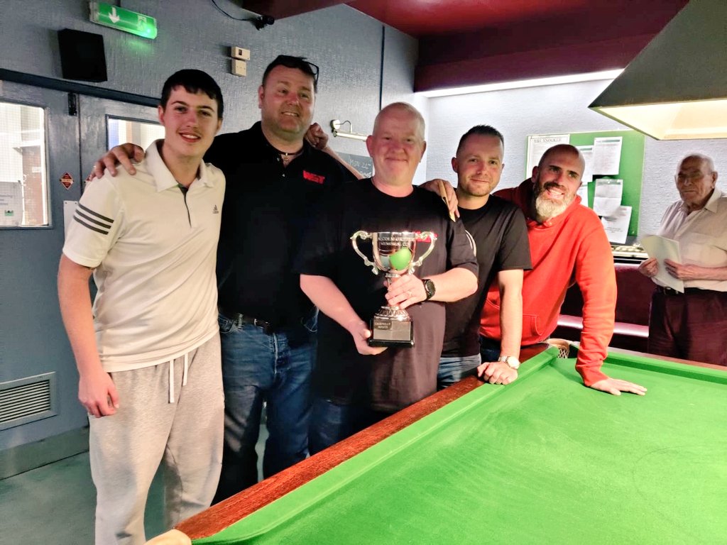 CathaysSnooker's tweet photo. Superb result for the Monday side in the last match of the season... a cup win at County Cons!

🏆 https://t.co/CD6sUhYlVG