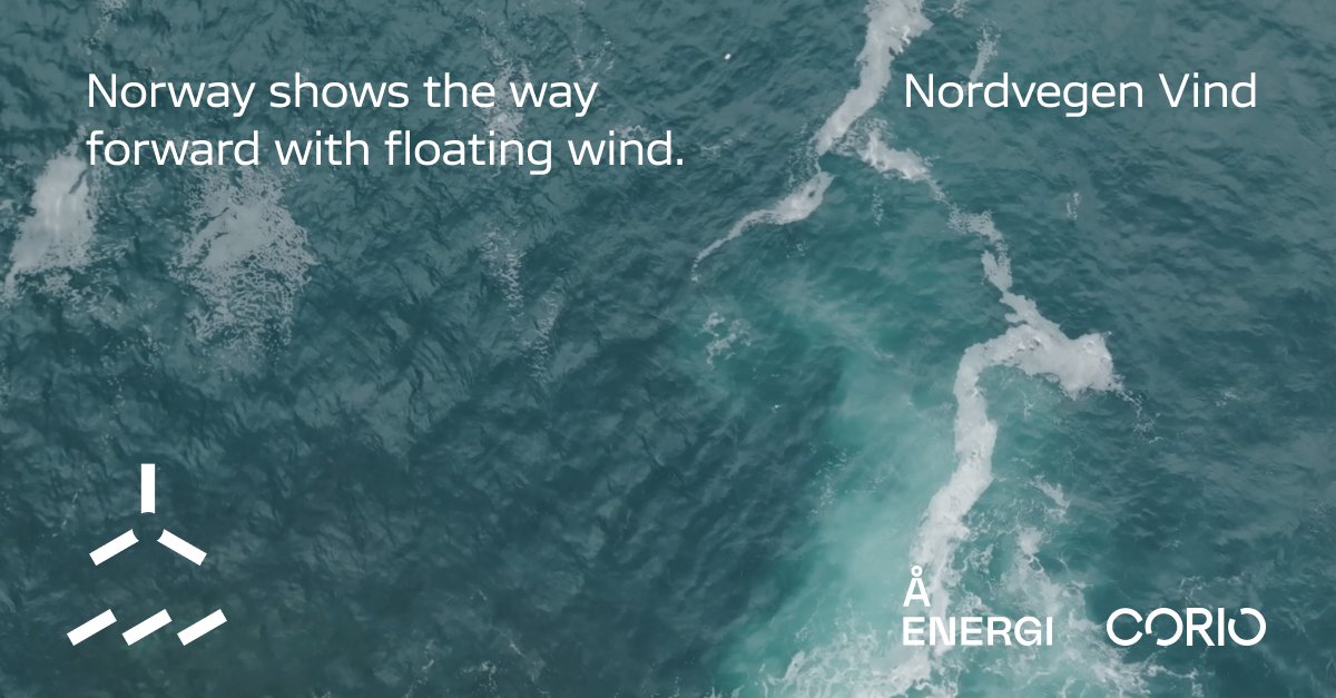 Corio and Å Energi have announced Nordvegen Vind, the name for our joint venture aiming to deliver Norway's first grid-scale floating offshore windfarm. 

Read more: coriogeneration.com/news/norway-sh…

#Norway #WindEurope2023 #floatingwind #floatingoffshorewind #offshorewind #Norway