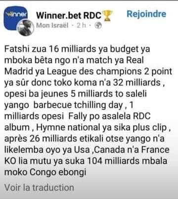 C'est une idée à envisager <a href="/fatshi13/">Félix A. Tshisekedi</a> <a href="/LukondeSama/">Sama Lukonde</a> <a href="/VitalKamerhe1/">Vital Kamerhe</a>