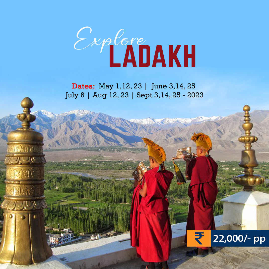 yhaindia's tweet photo. Join Explore ladakh program.
Starts from 1st May 2023
in just Rs 22,000/- PP
Duration: 10N/11D
Click here to book: https://t.co/oSAwIp6g8y
#yhai #yhaindia #explore #ladakh #leh #mountains #himalayas #adventure #buddhism #monestary #highpasses #incredibleindia #ladakhtourism https://t.co/BxjfdpZWfX