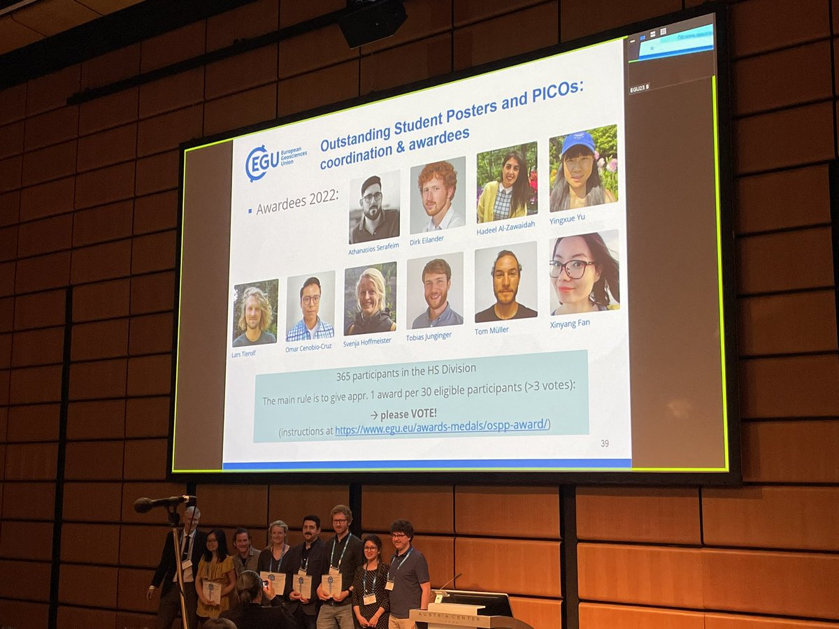 YoungHydrology's tweet photo. Congratulations to the Outstanding Student Poster Presentation Awardees 👏👏👏
For this year: all judges, please make sure to submit your votes! https://t.co/Hsp0I29YgD