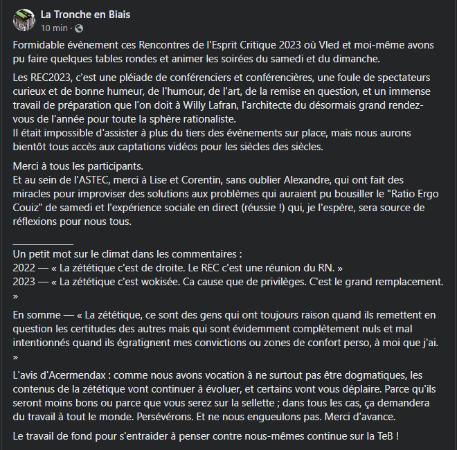 La Tronche en Biais tweet media