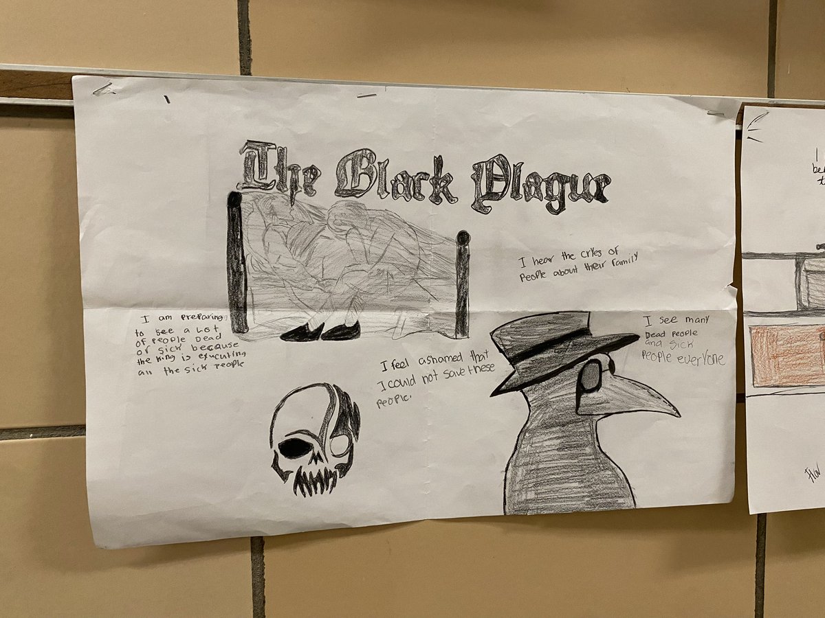OlmstedSouth's tweet photo. Fantastic student work from Mr. Daniel’s 7th graders showcasing their leaning about the Middle Ages. #STEAMatOAS https://t.co/rleVCRA5Gw
