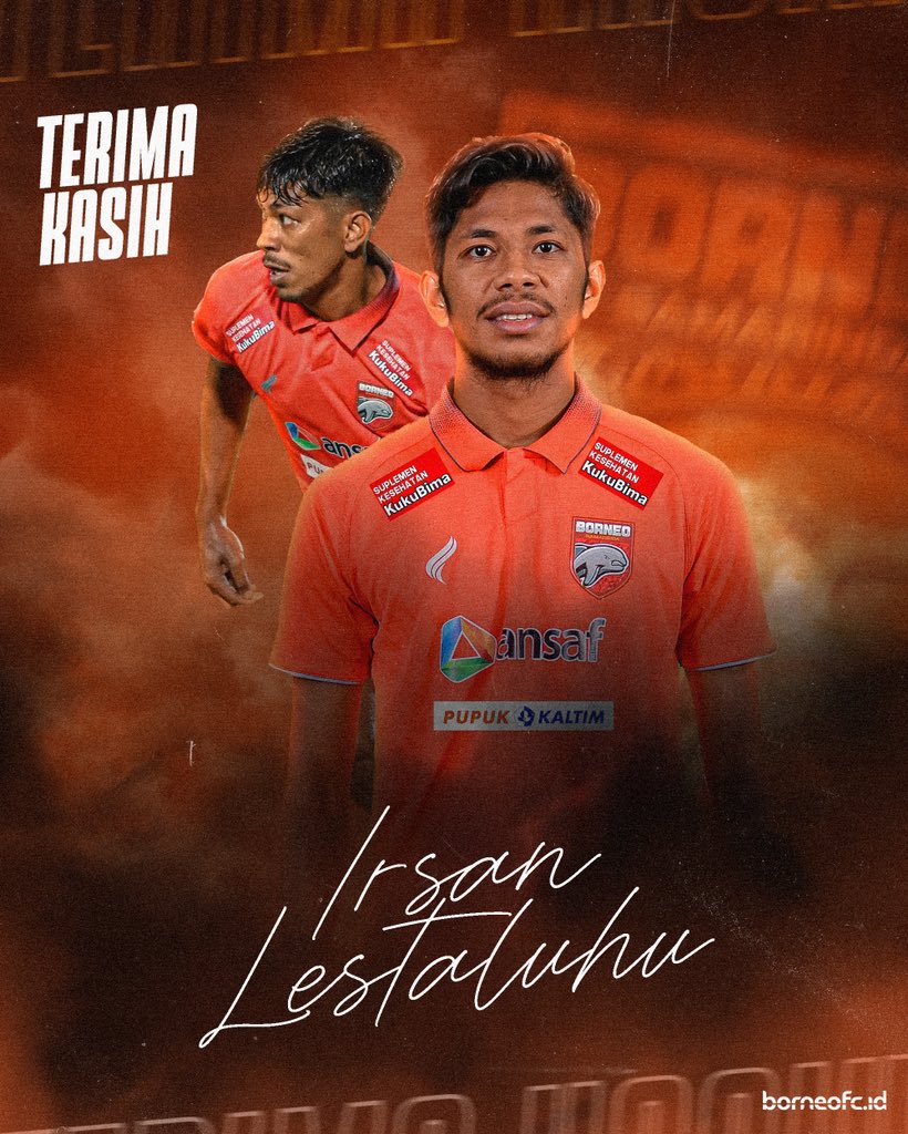 BorneoSMR's tweet photo. Memainkan 471 Menit Bermain Bersama Klub Berjuluk Pesut Etam, Semoga Irsan Sukses Bersama Klub Selanjutnya.

Terima Kasih Irsan Lestaluhu.

#9emilang #BorneoFC #Samarinda #Manyala #WeAreSamarindans https://t.co/lYbEnzj34E
