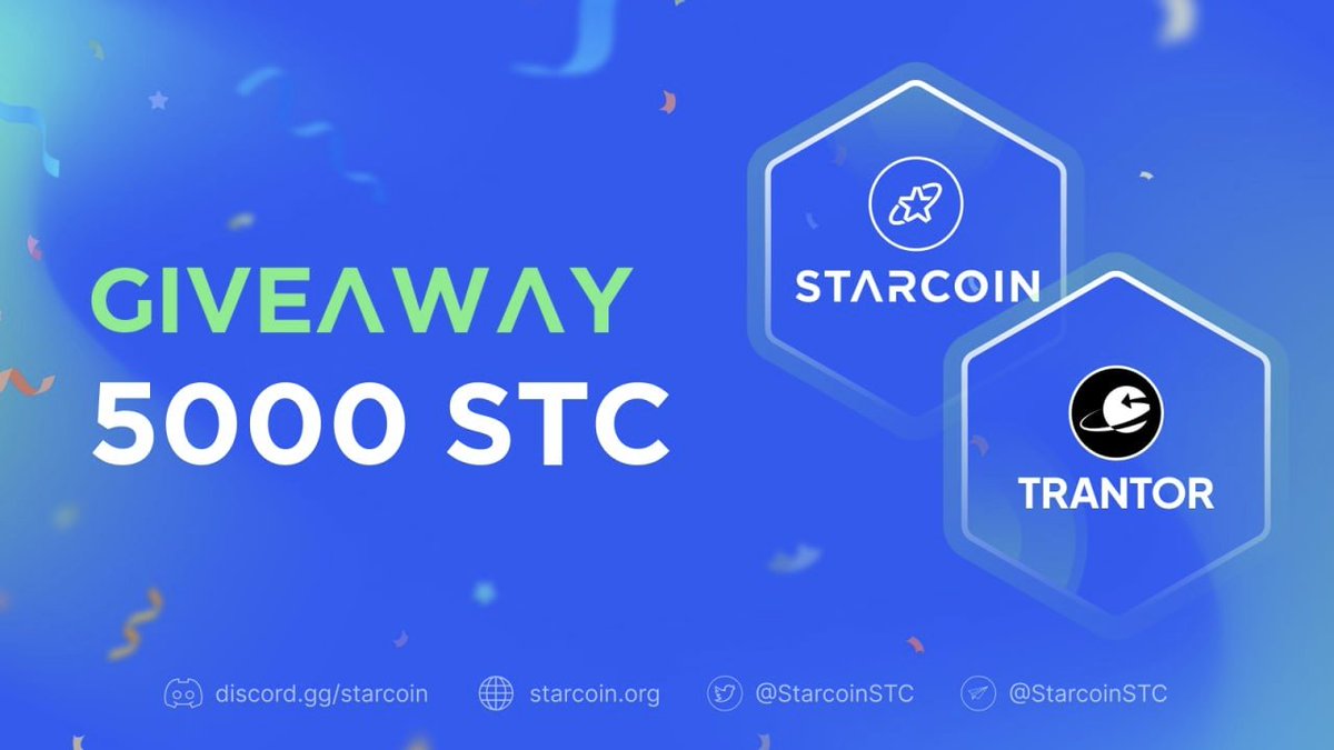 🥳We're pleased to announce <a href="/StarcoinSTC/">Starcoin Blockchain</a> has joined us as our ecosystem partner! 🚀

🌊To celebrate Sui Mainnet Launching, #Starcoin will give away 5000 $stc to sui community, 10 lucky winners will be picked up randomly.

⬇️Come to claim your reward:
soquest.xyz/space/Trantor/…