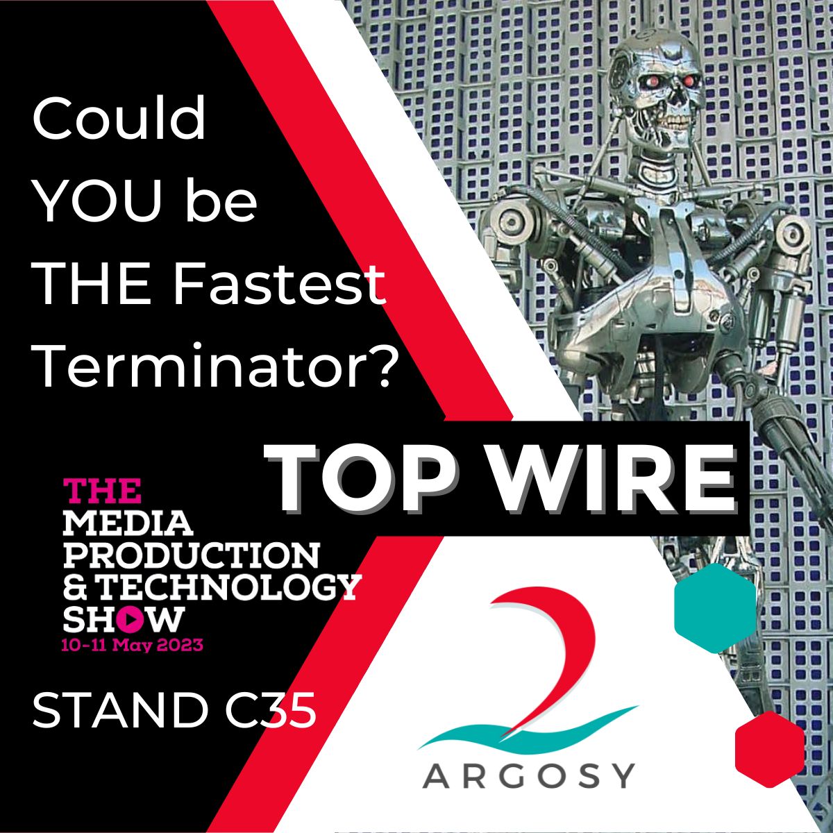 WIN an Apple Watch SE at #MPTS2023. 
The fastest cable terminator will become #TopWire - Argosy Stand C35. Register to compete today!
tinyurl.com/yexd4e9n

#broadcasting #TopWire #Terminator #Simply45
