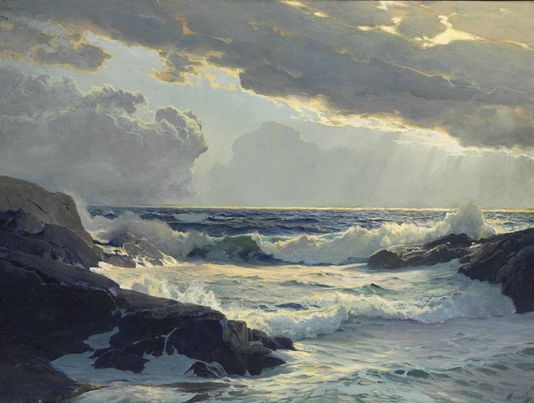 sophrisyne's tweet image. paintings of the sea by Frederick Judd Waugh