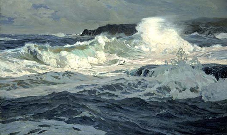 sophrisyne's tweet image. paintings of the sea by Frederick Judd Waugh