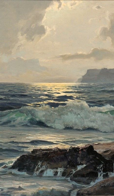 sophrisyne's tweet image. paintings of the sea by Frederick Judd Waugh