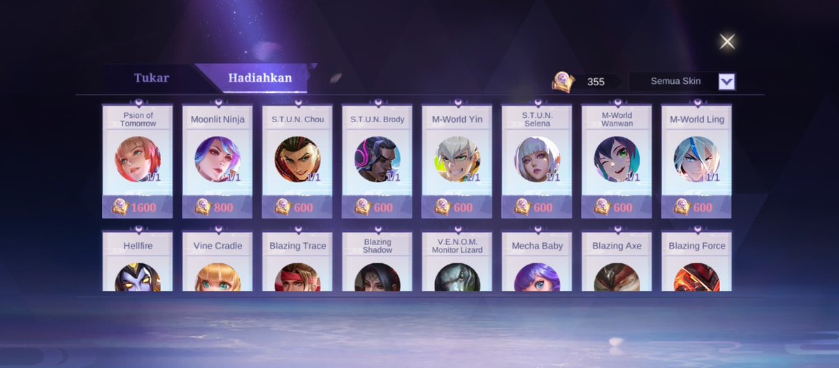 OPEN GIFT SKIN ALLSTAR EXCHANGE SHOP

💥100% AMAN , LEGAL, NO MINUS DLL !
💥DIGIFT AKUN UTAMA

AVAILABLE :
BRODY 330.000
MWORLD SERIES (KEC. WANWAN) 330.000/EACH 

✅ BERTEMAN 7-8 HARI
✅ DIGIFT AKUN UTAMA
🙌 ORDER : wa.me/60172306244

⚠️LIMITED STOK
#zonauang #zonaba
