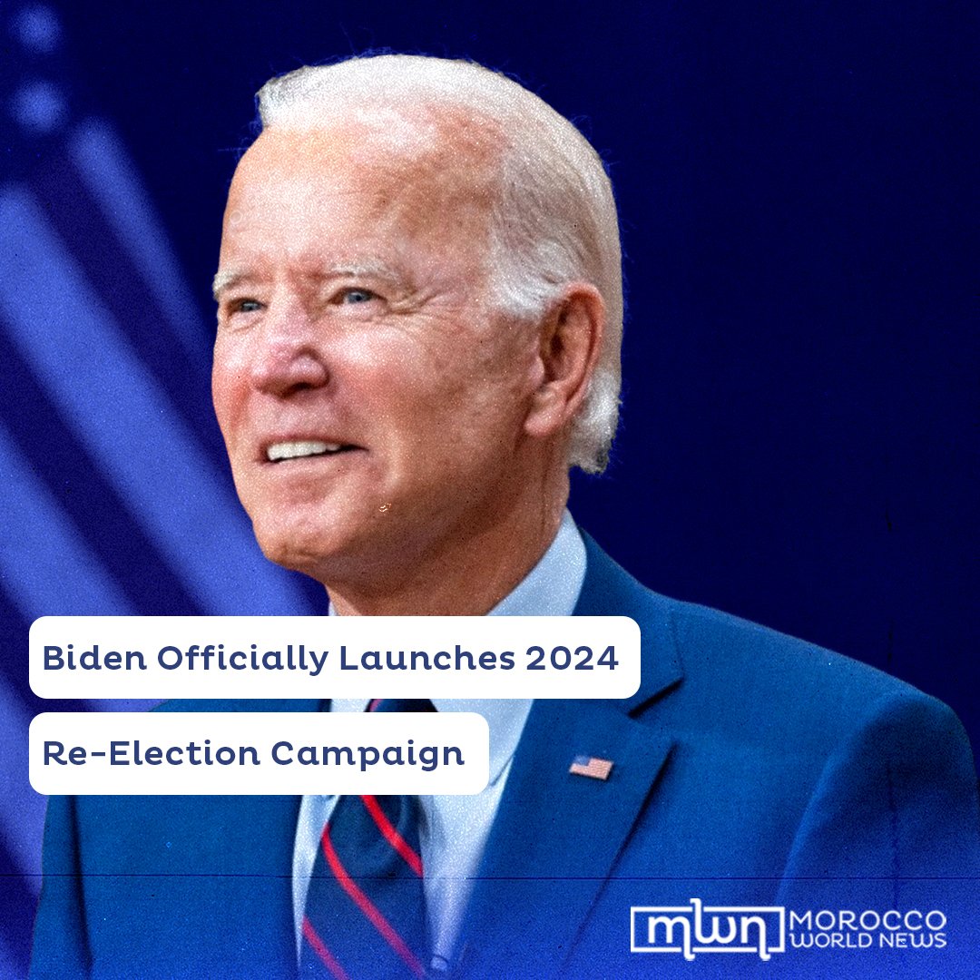 MoroccoWNews's tweet photo. US President #Joe #Biden has officially announced his 2024 #re_election campaign, bidding to secure the US presidency for the second time following his election in 2020.
Read more: https://t.co/c9OKHfj5AO https://t.co/OJu9Xo7gRa