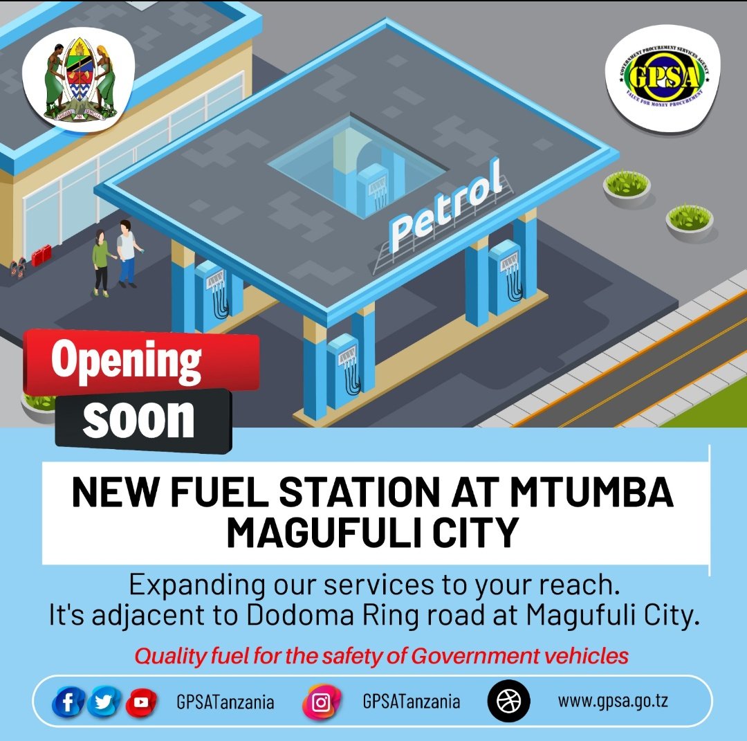 GpsaTanzania's tweet photo. Jiandae kupata Huduma ya Mafuta MTUMBA-DODOMA!
#GPSATanzania #BohariKuuYaSerikali #GPSAMshindi3NBAA2021 #GIMIS #Kaziiendelee #GPSAHudumaYaMafuta #GPSAFuelService https://t.co/xRmze12T07