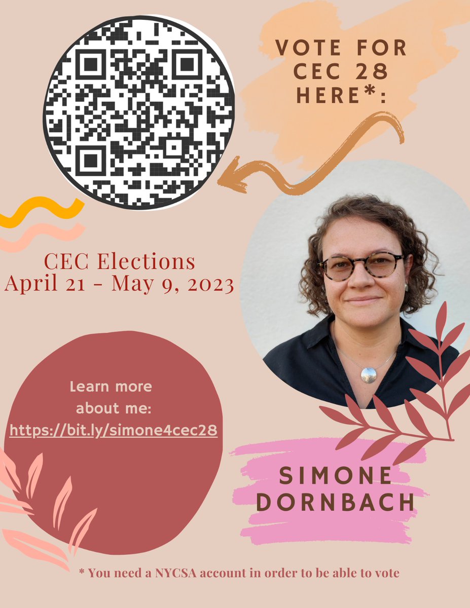 AQE_NY's tweet photo. #VoteSimoneDornbach ✊🏾 Simone graduated from our #EdWarrior program a few years ago and has been doing the most amazing advocacy in D28 centered in #EQUITY #CECElections https://t.co/lx1iL78hPV