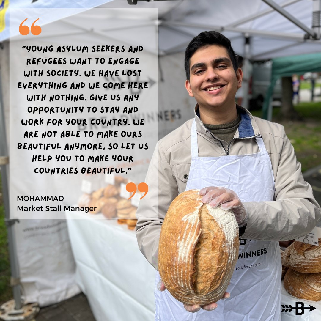 webreadwinners's tweet photo. Recently, Caitlin Otway from @camberwellnews chatted with Mohammad, who has been managing our Camberwell stall since September! 🥖
Read Mo's story here: https://t.co/jtpCeoemu2
#freshbreadfreshstart https://t.co/CR8j11OilR