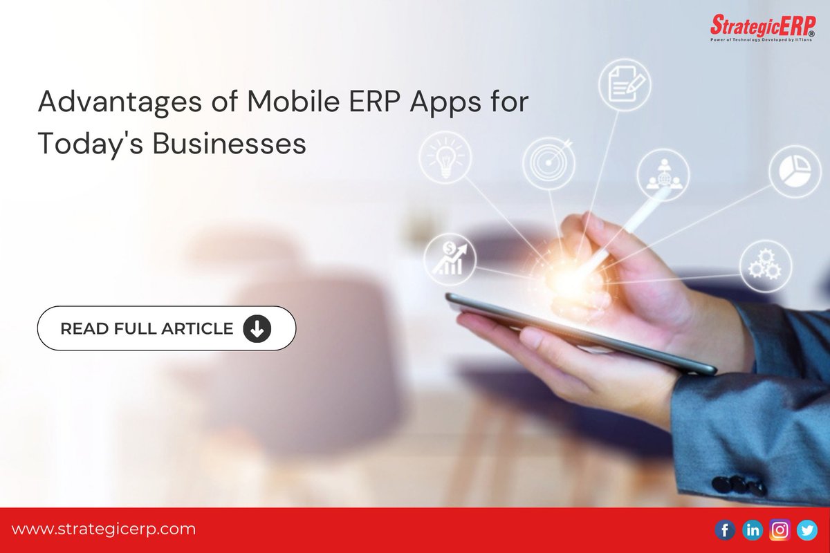 StrategicERPITA's tweet photo. #MobileERP apps are becoming indispensable for organizations as they look to gain a competitive edge while increasing productivity by empowering their teams with flexible #ERPtools.

Read now: https://t.co/kd25p0Ptt0

#MobileApp #ERPsolutions #CloudERP #StrategicERP https://t.co/ksX6uQiJHm