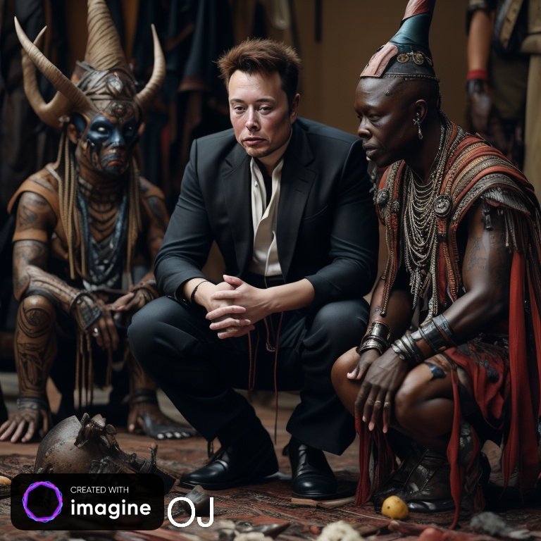 DiboMarcus's tweet image. Today I imagined Elon Musk With An African Native doctor.

So i Created it🥰🥰🥰
#imagine #Musk #elon_musk @elonmusk