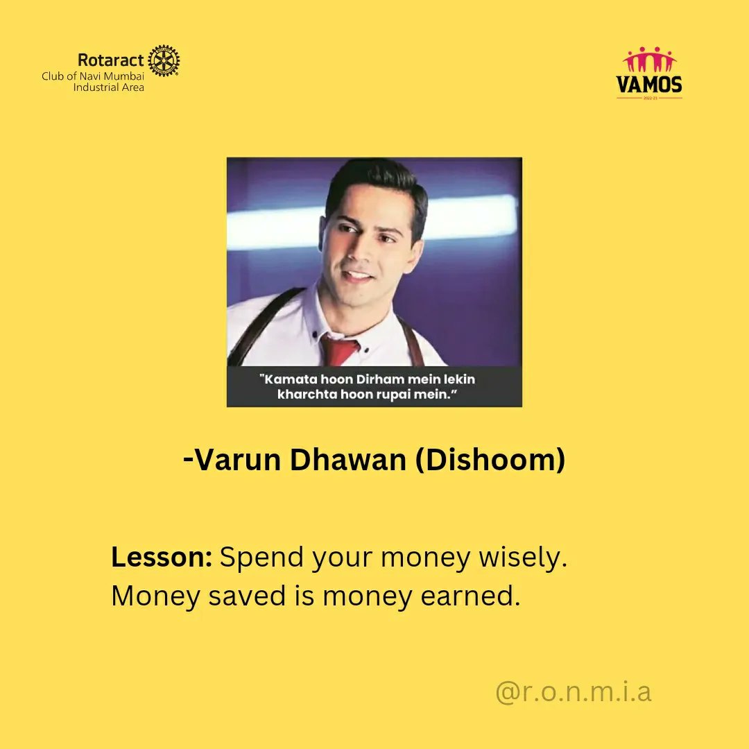 RONMIA_5's tweet photo. Don't just look for entertainment when it comes to Bollywood movie🍿

Here is some financial wisdom some of them can dispense✨

#financialliteracy #finance #explorefeed #featured #explorepage https://t.co/LImjA1HlON