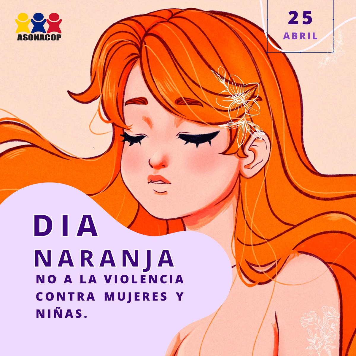 25 de cada mes celebramos el #DiaNaranja

¡Únete y pongamos fin a la violencia contra mujeres y niñas!
🔸️ #NoALaViolenciaContraMujeresYNiñas