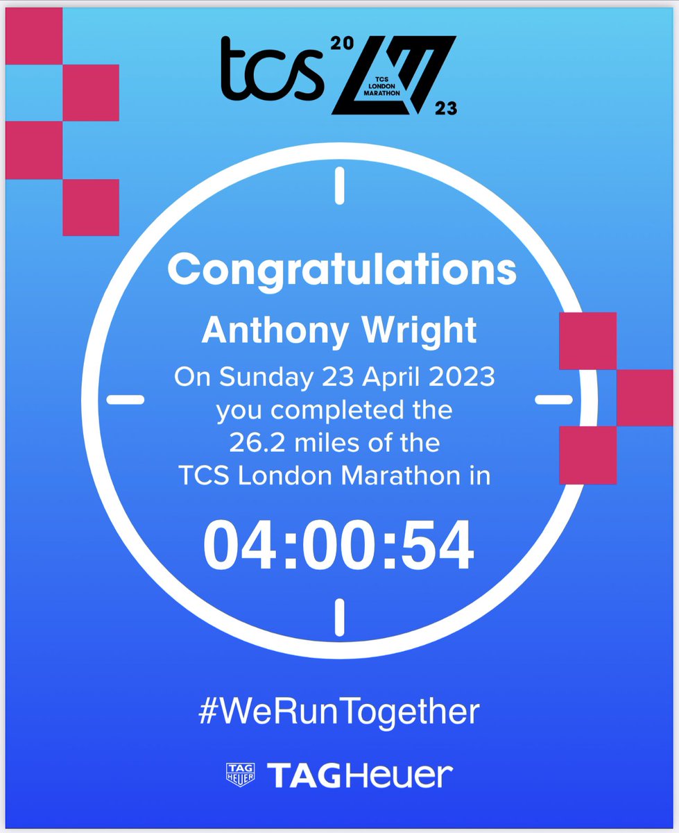 thenetfather's tweet photo. @LondonMarathon 11 minute PB! Sub 4 within touching distance ππ»ββοΈ
#LondonMarathon #WeRunTogether #WeStartTogether https://t.co/nBWJ05oZYW