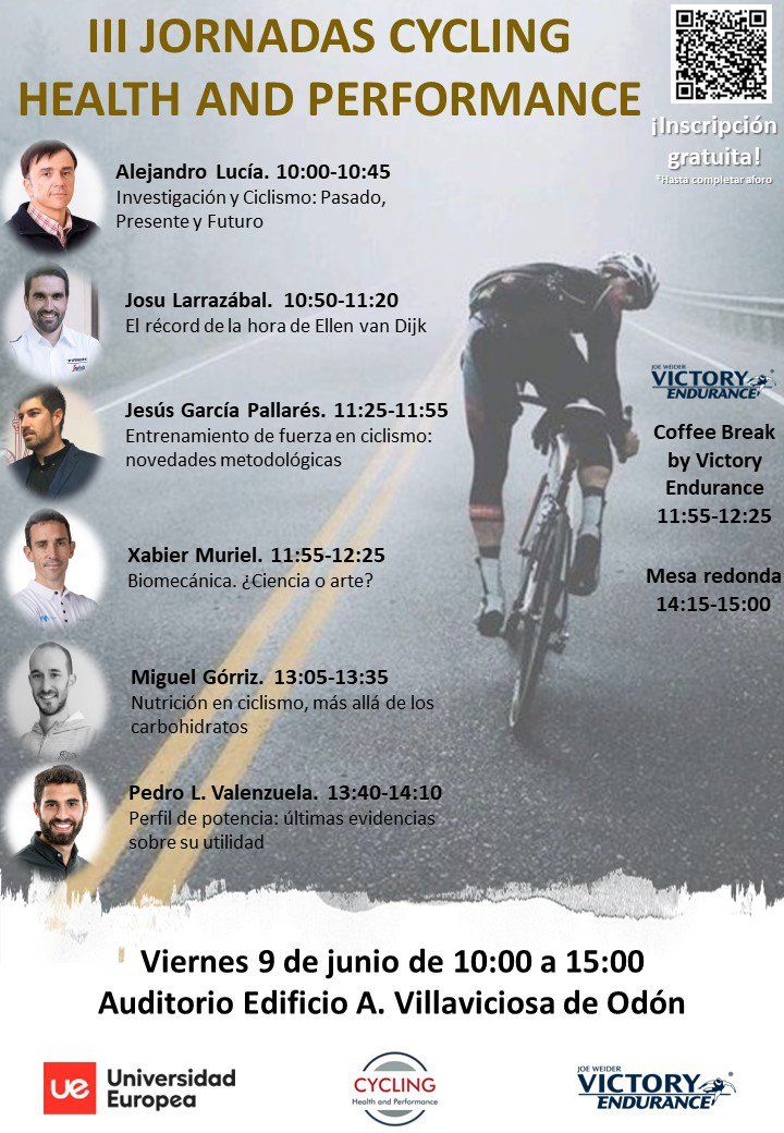 Nos vemos el 9 de Junio en la <a href="/UEuropea/">Universidad Europea</a>, en las III Jornadas Cycling Health and Performance! 

Gracias a <a href="/david_barranco/">David Barranco</a> por la invitación!

universidadeuropea.com/eventos/iii-jo…