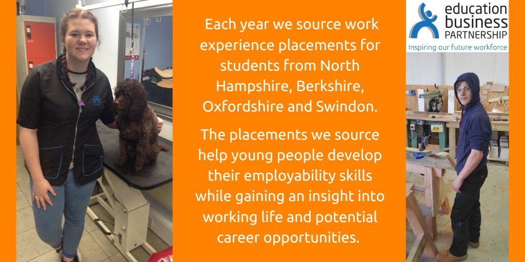 EBPWestBerks's tweet photo. It's National Work Experience Week!
***Could your company help to make a difference to young people by providing work experience placements ?***
01635 279277
info@ebp.org.uk
#nationalworkexperienceweek #workexperience #employability #careerseducation https://t.co/G8GZOHTRdH