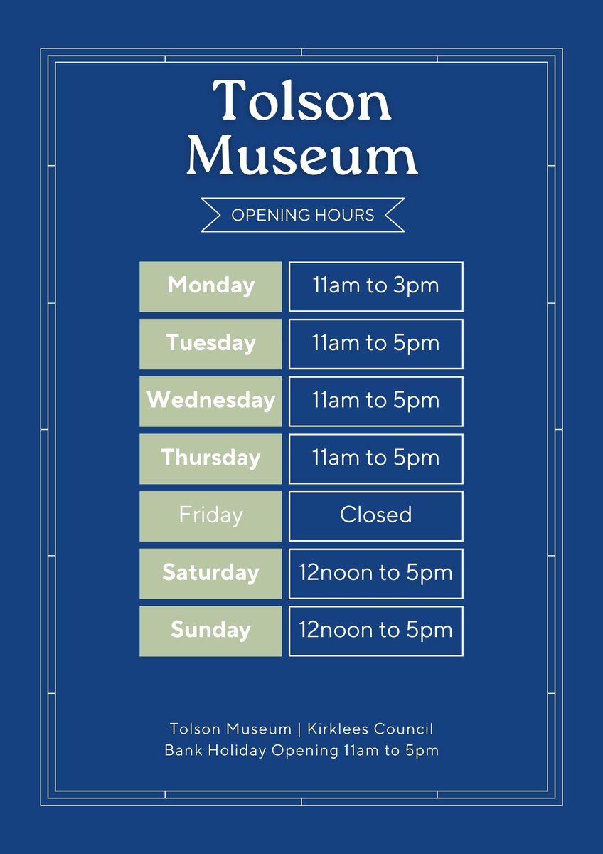 KirkleesMuseums's tweet photo. #Bagshaw Museum and #Tolson Museum are now operating on Summer Hours through to September which means more time to visit! 

We're also open #BankHolidays 11am to 5pm - with 3 coming up there's plenty of extra time to explore! https://t.co/kpkKeKebLW